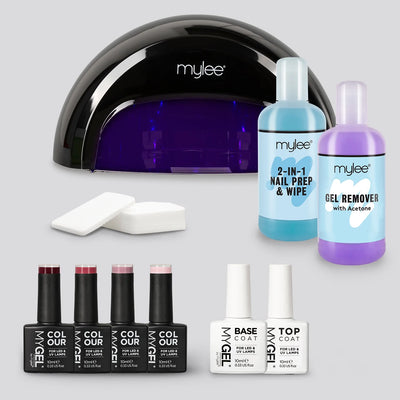 Mylee Manicure set for a good start with an ultra-fast LED lamp and 4 nail polishes (Value PLN 699)