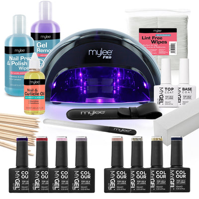 Mylee Complete manicure set with ultra-fast LED lamp and nail polishes - Autumn/Winter (Value PLN 999)