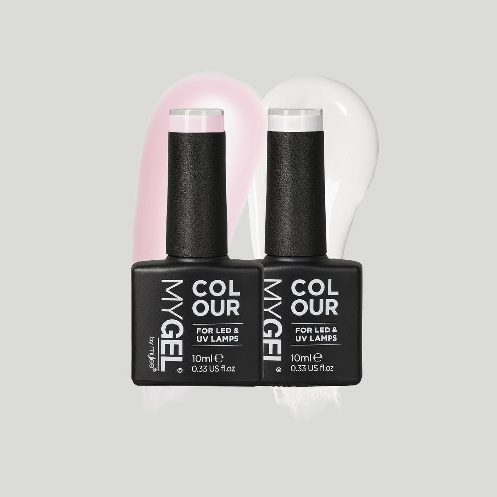 Mylee French Manicure Duo hybrid varnish set 2x10ml