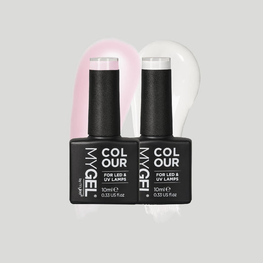 Mylee French Manicure Duo hybrid varnish set 2x10ml