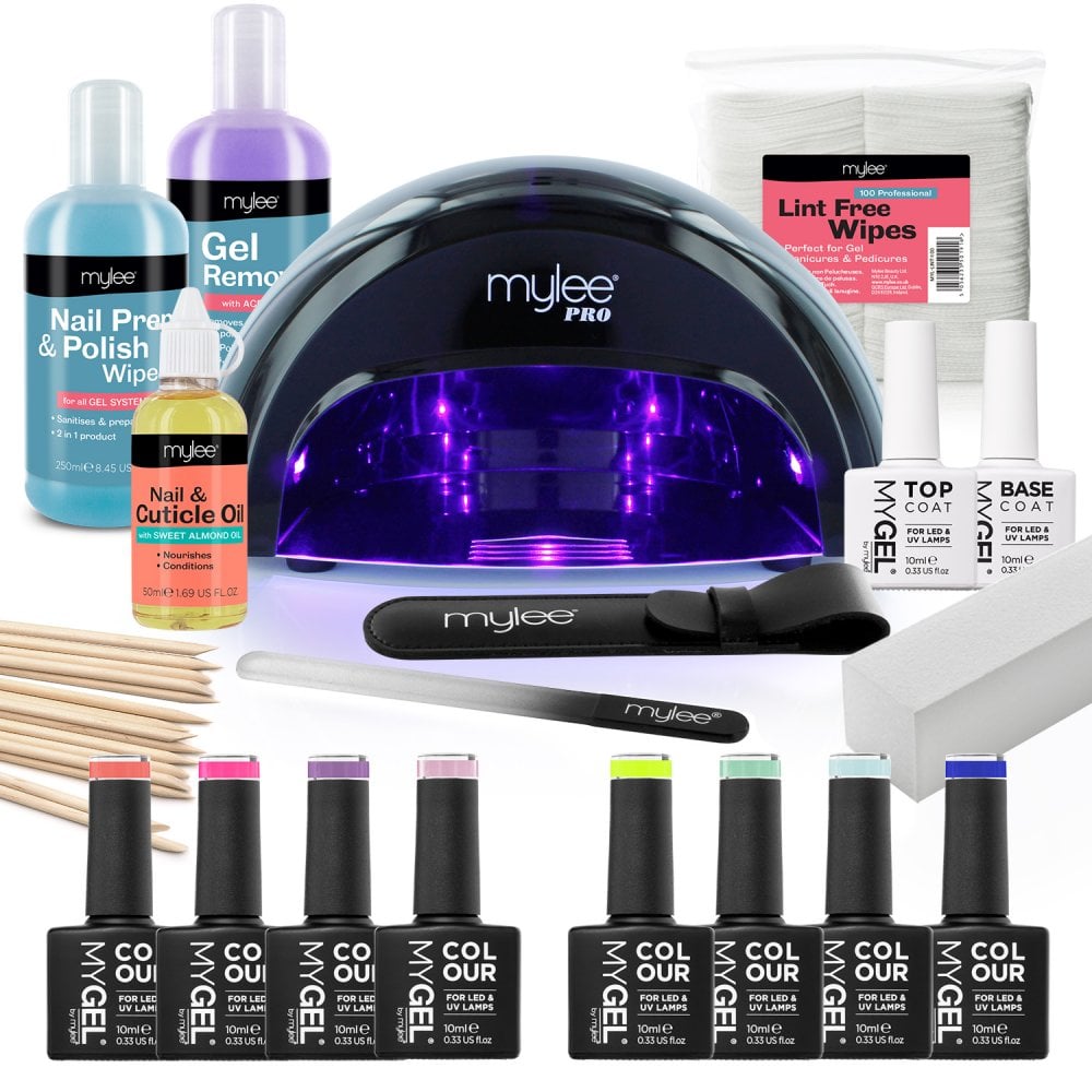 Mylee Complete Manicure Set with ultra-fast LED lamp and nail polishes - Spring/Summer (Value PLN 999)